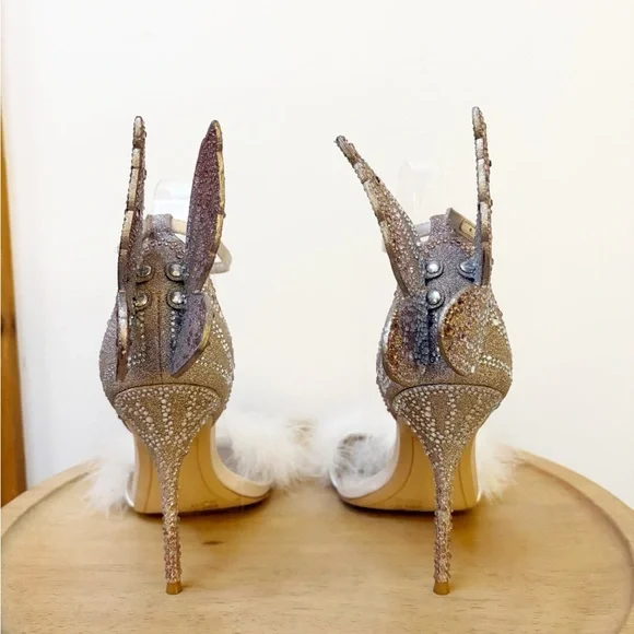 Sophia Webster Chiara Crystal Butterfly Wings Heel - Picture 9 of 12